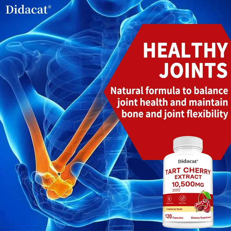 تارت الكرز 10,500 ملغ | أقصى قدرة | غير وراثيًا، خالي من الغلوتين | مستخلص عصير الكرز تارت، المفاصل، صحة البشرة #5