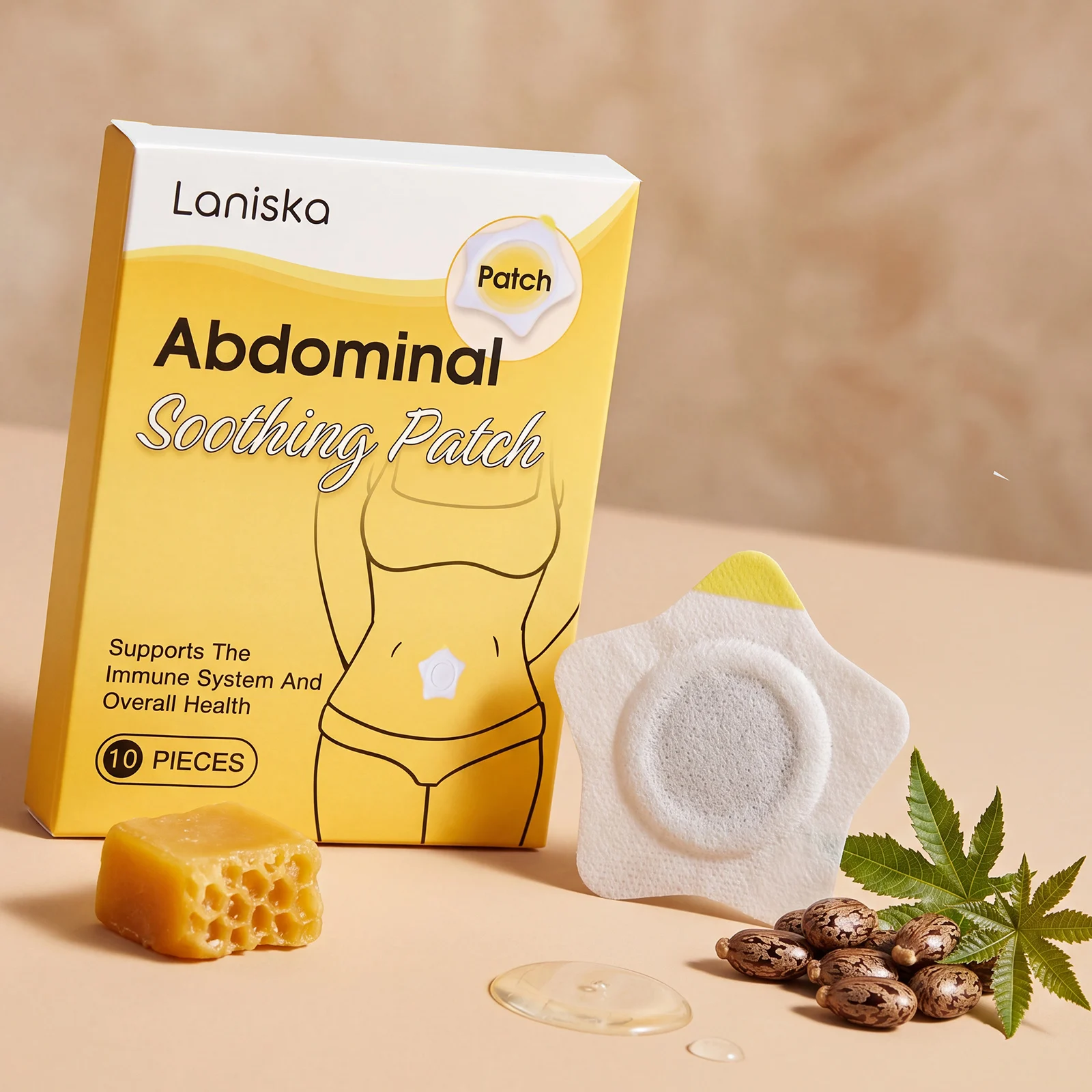 Abdominal Soothing Patches Balance Internal Circulation Body Detox Reduce Daily Abdominal Dull Ache Caused By Fatigue And Cold