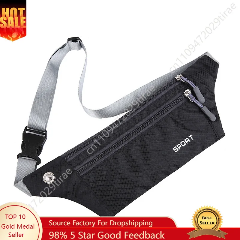 Casual Men Waist Bag Nylon Chest Pack for Women Phone Bags Pocket Running Belt Sports Bag Multifunction Travel Chest Bag