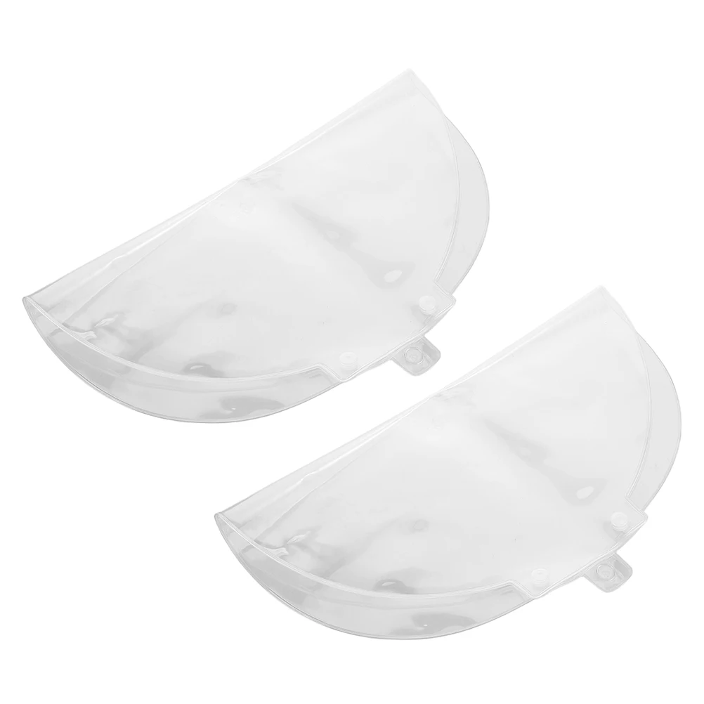 Funda protectora redonda de Pvc transparente, bolsa de mano, organizador de bolsa de polvo, funda de almacenamiento, portador portátil, ajuste Universal para boda, 2 uds.