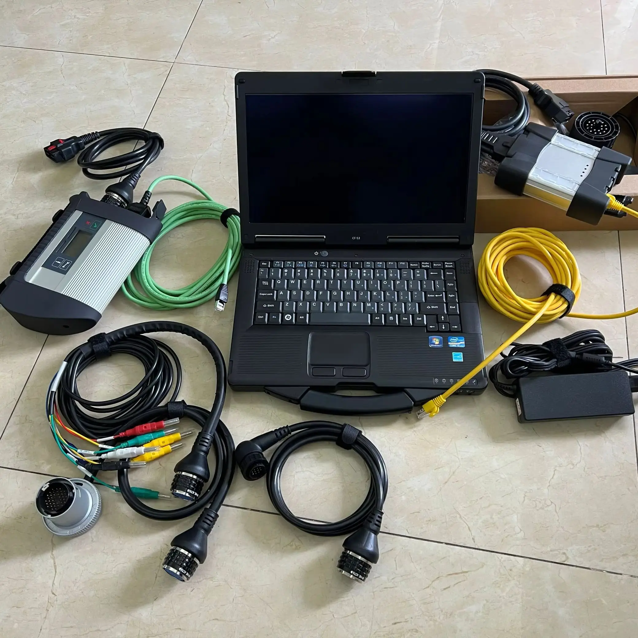 

CF-53 Ноутбук, 8 ГБ оперативной памяти I5, установленное программное обеспечение 2 ТБ SSD для диагностики BMW, программирование ICOM NEXT A B C с MB Star C4 SD Connect4