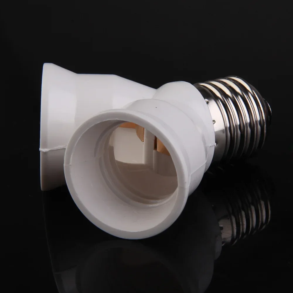 E27 To 2E27 Base Light Lamp Bulb Socket Adapter Converter Socket Lamp Holder for Home Socket Bulb Holder Light Socket