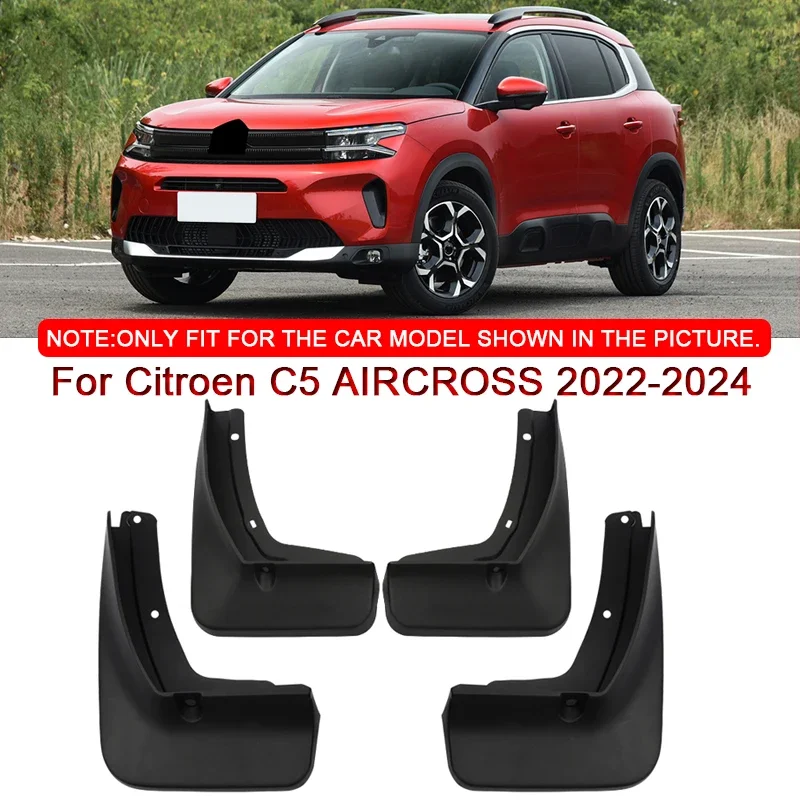 Pour citroën C5 AIRCROSS 2022-2024 style de voiture ABS garde-boue de voiture garde-boue garde-boue garde-boue avant arrière accessoire automatique
