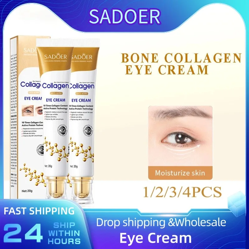 1/2/3/4pcs Collageen Oogcrème Anti Donkere Kringen Oogzakken Remover Verstevigende Hydraterende huidverzorging Ogen Crème Huidverzorging voor Ogen