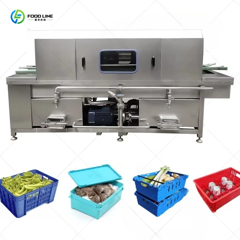 Customized Egg Poultry Food Clean Baking Plastic Pallet Crate Washer Turnover Basket Washing Machine