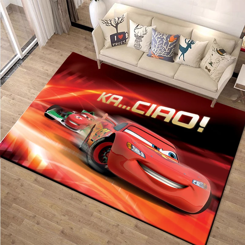 

Cars Lightning Mcqueen Carpet for children Living room Bathroom Non-slip Rug Home Sofa Table Large Area Mat Kitchen Mat