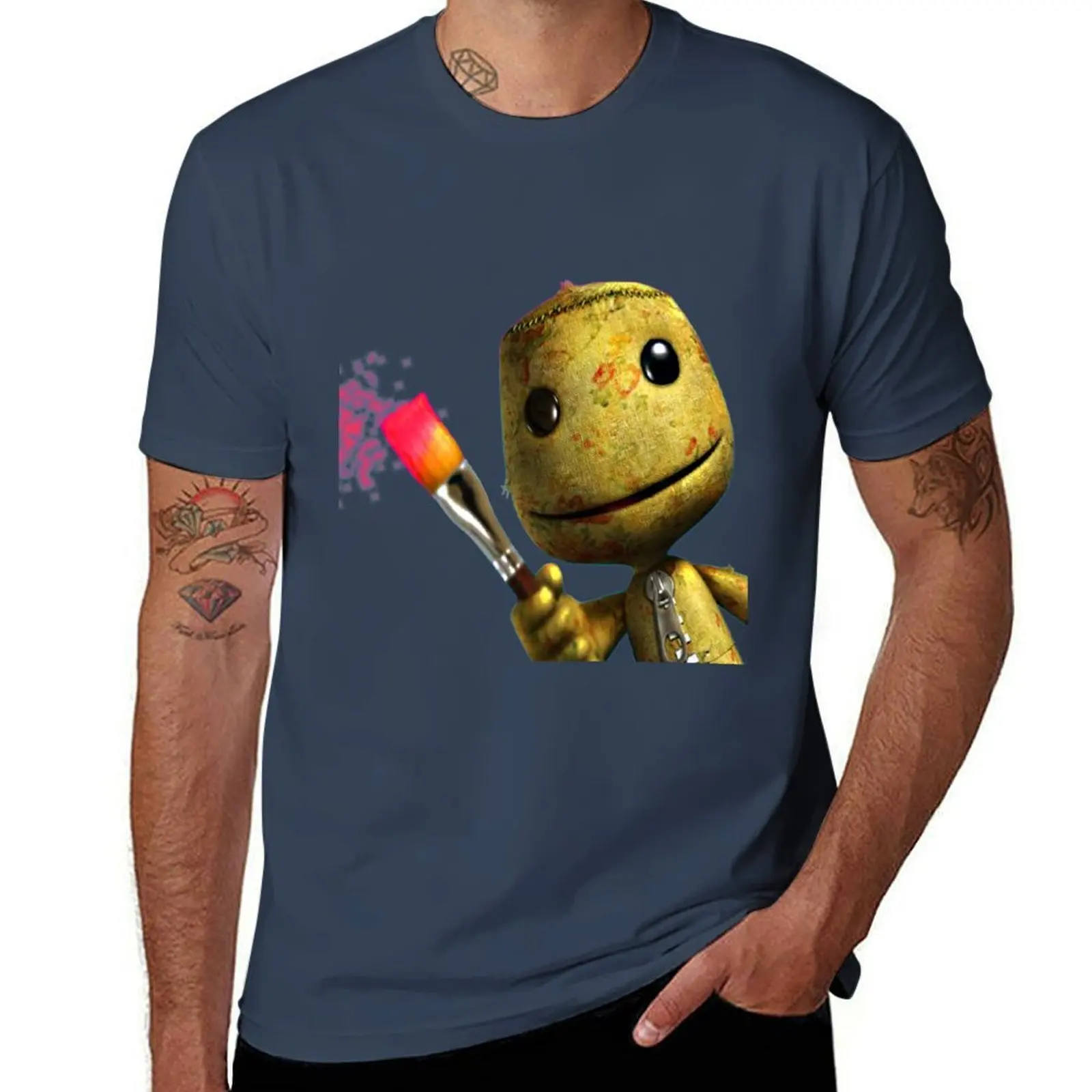 

LIttle Big Planet, SackBoy T-Shirt Casual All Match Short Sleeve T-Shirt