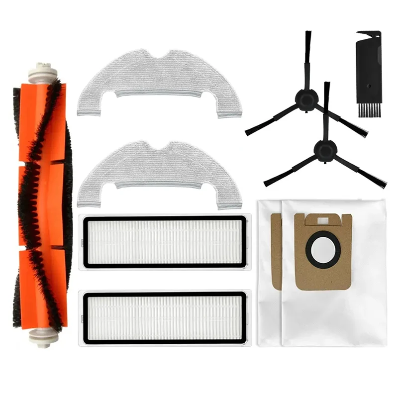 A24p para dreame d10s plus rolo escova lateral filtro hepa panos mop pano saco de pó robô aspirador acessório peça reposição