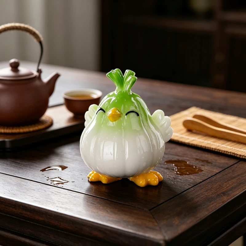 Color Changing Creative Cartoon Cute Tea Pet Ornament When Encountered with Water Tea Set Accessories