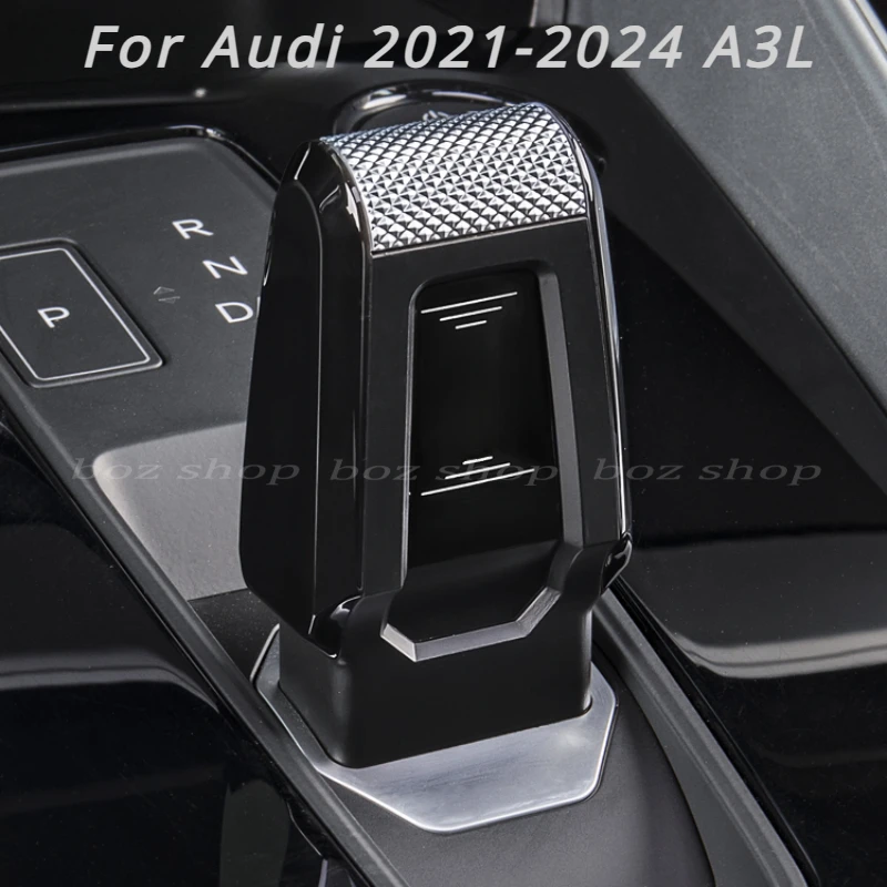 

For Audi 2021-2024 A3L Car Gear Shift Knob Shifter Car Interior Refit Parts Decorative Accessories Gear Refit Accessories