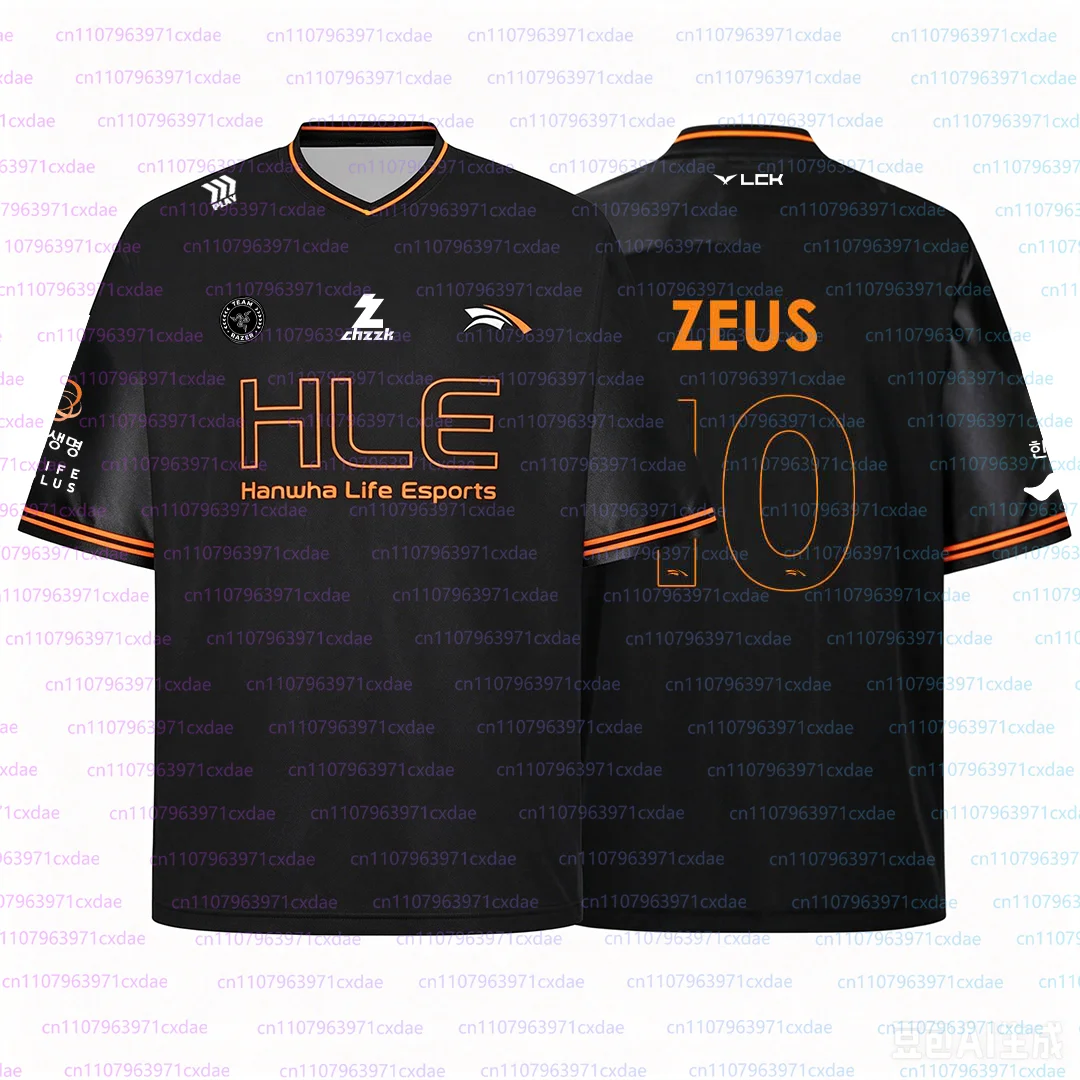 Korea Esports Lck 2026 HLE Team Jersey GUMAYUSI 98 T-shirt LOL Game Player Training Uniform Clothing For Mens Fans Souvenir Tees