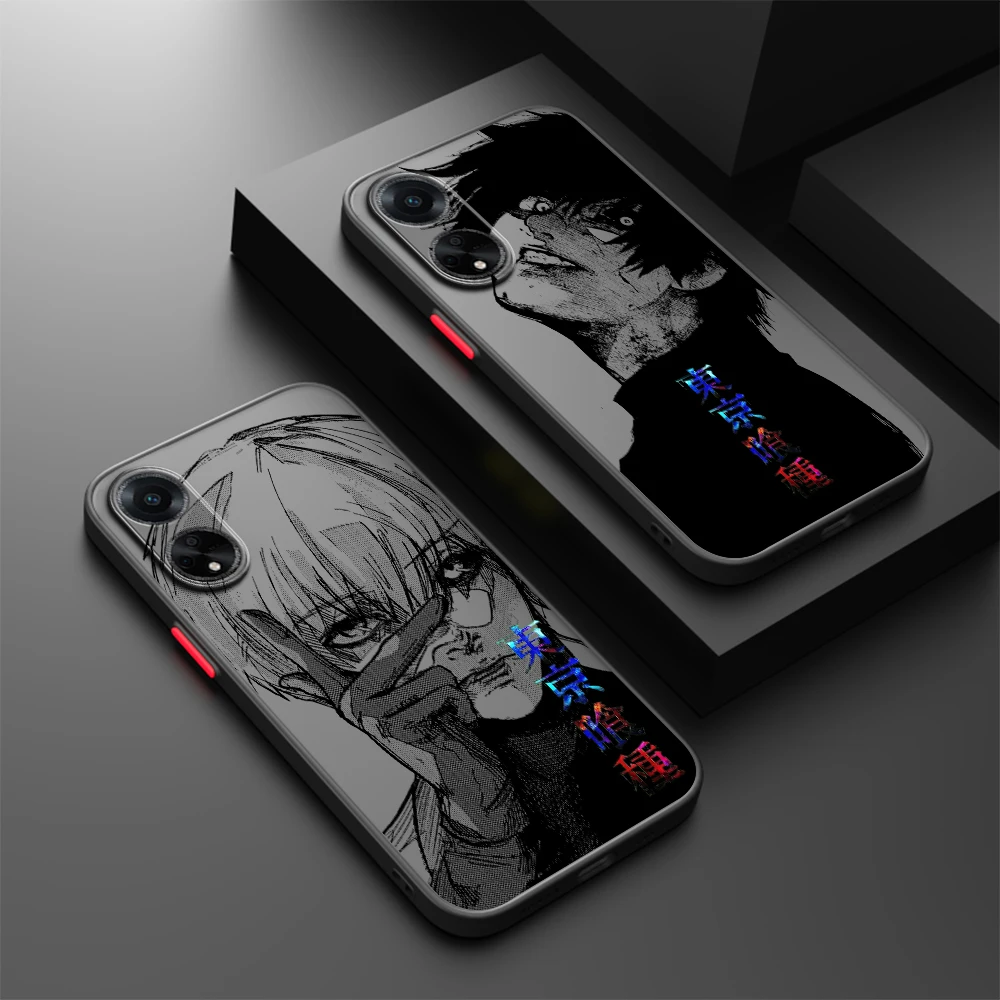 T-Tokyo G-Ghoul Cool Art Frosted Translucent For OPPO X5 X3 A54S A5 A94 A16 A53S A57 A74 A72 A96 A98 A78 5G Soft Phone Case