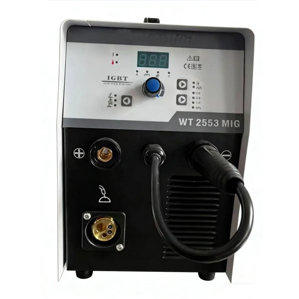MIG Gas-Shielded Welding Machine 4-in-1 Multi-function Inverter Gasless MIG Lift TIG MMA Welder Digital Ammeter Display WT2553