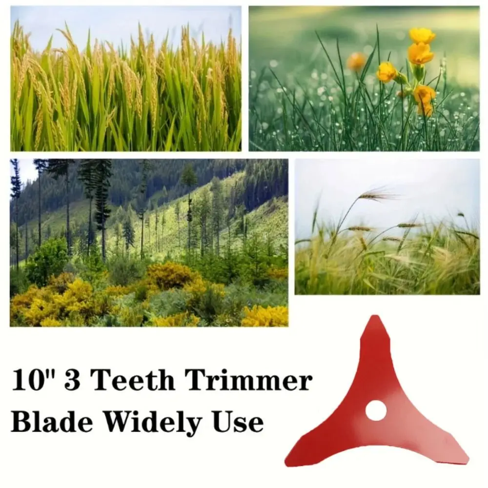 

Decespugliatore 3 Tooth Design Brush Cutter Manganese Steel Cutting Plate Trimmer Cutter Straight Shaft Grass Cutter Lawn Care