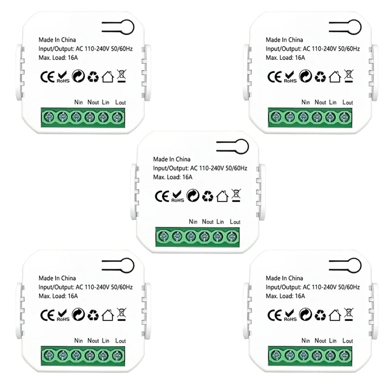 Intelligentes ZigBee-Steckdosenmodul mit KWh-Zähler, Energiemonitor, Timer, 16A Überlastschutz, Unterstützt Google Home und Alexa