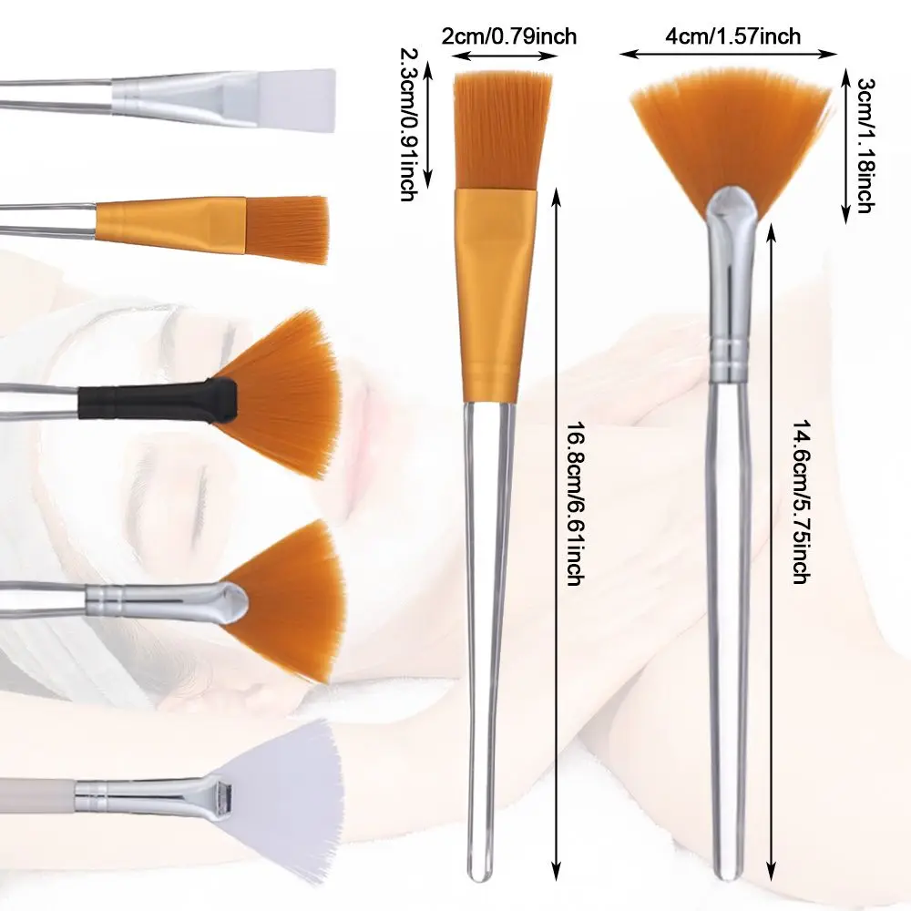 Pennelli per trucco morbidi per la rimozione degli occhi per l'applicazione della maschera per dormire Maschera per il viso Pennello per maschera in argilla fai-da-te Strumenti applicatori per maschera per il viso