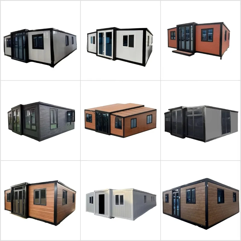 40ft Folding Container House 3 Bedroom Prefab Villa Quick Build Sandwich Panel Thermal Insulation for Farm Stay