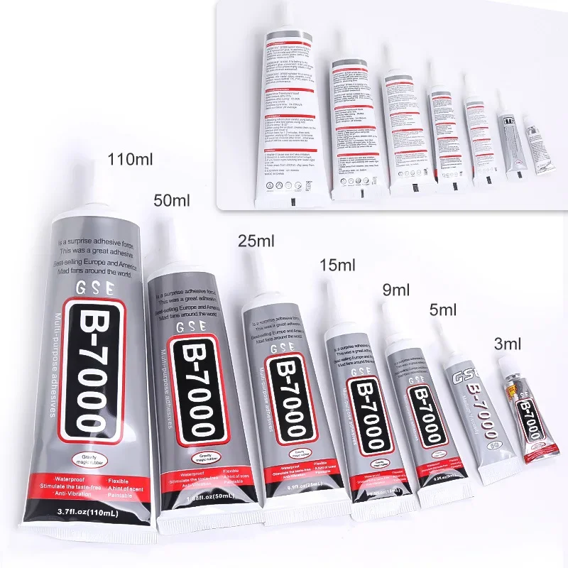 3ml/9ml/15ml/25ml/50ml B7000 Glass Plastic Universal DIY Glue B-7000 Clear Contact Phone Repair Adhesive Adhesive jewelry