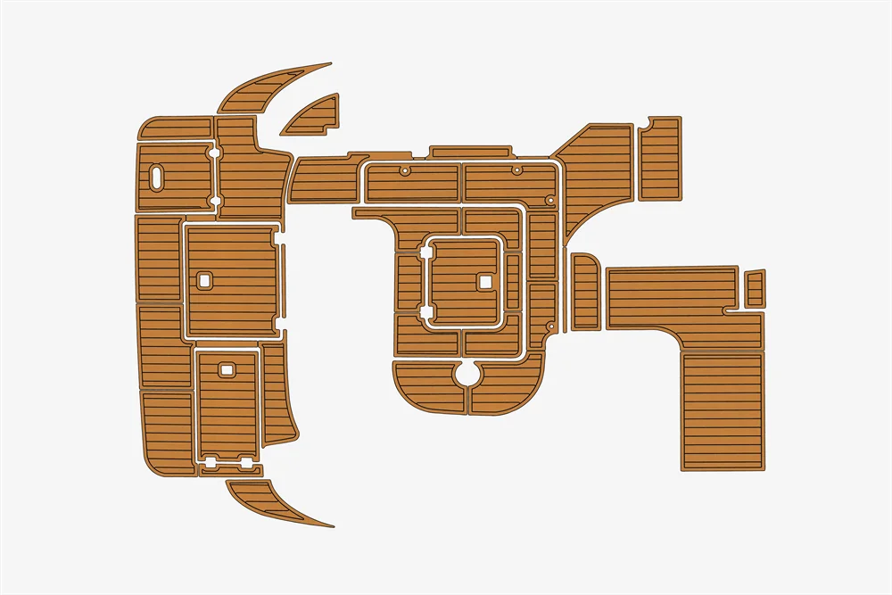 Eva foam Fuax teak seadek marine floor For 2003-2004 Cruisers 3772 Cockpit Swim Platform 1/4