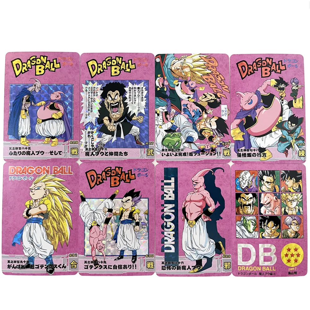 54 قطعة/المجموعة لعبة دراغون بول Z بطاقات الجزء التسعة رقم 9 ماجين بو جوكو تورانكوسو سون جوهان عمل أرقام التجارة جمع لعبة هدية للأطفال #5