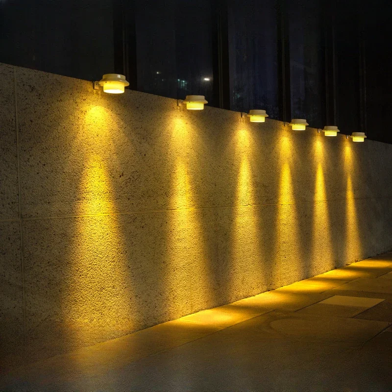 

2pcs Super Bright LED Outdoor Waterproof Solar Light for Garden Wall Lamp Villa Balcony Staircase Garage Fence