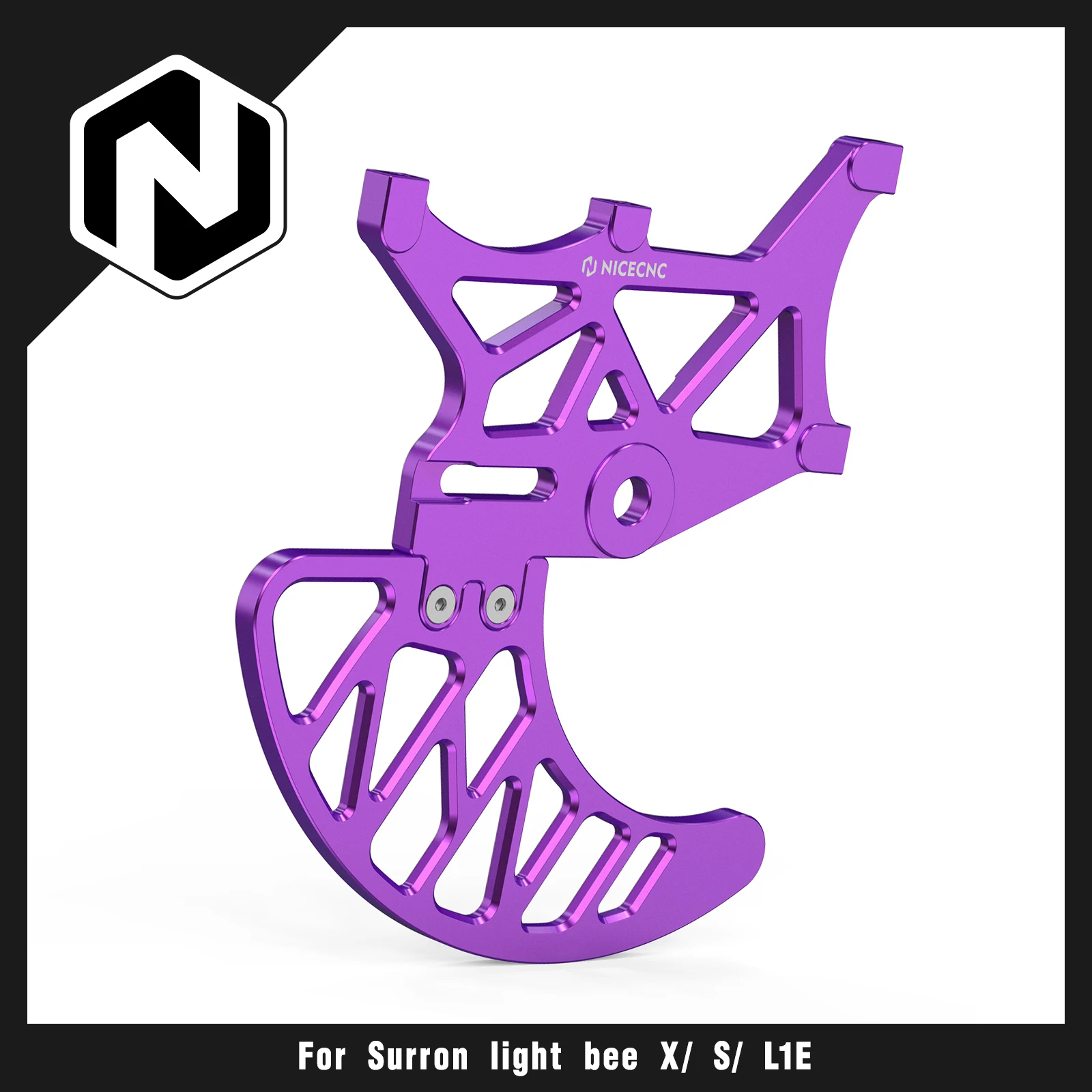 

For Surron light bee X S L1E Bike 2023 2024 Sur ron Parts Segway X160 X260 Rear Brake Disc Guard Sprocket Caliper Protector