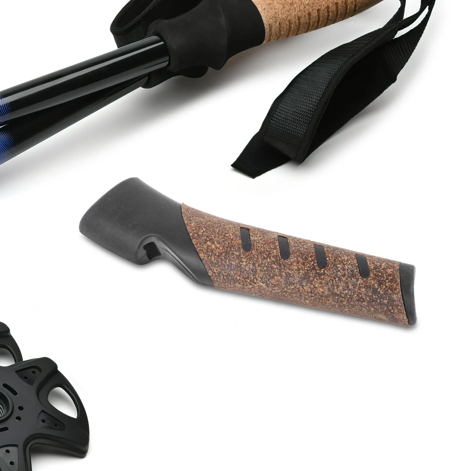 

Trekking Pole Handle Walking Cane Grips Sugar Wooden Replacement Travel Poles for Hiking