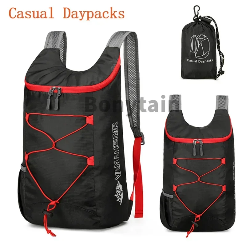 New 2025 Outdoor Packable Backpack Large-capacity Foldable Ultralight Daypack Anti-splash Travel Hiking Sports Bag for Women Men