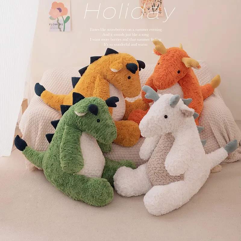 

Cartoon Anime Peluche Dragon Plush Toy Full Stuffed Cuddly Dinosaur Soft Kawaii Animal Dolls Pillow Christmas Birthday Gift Kids