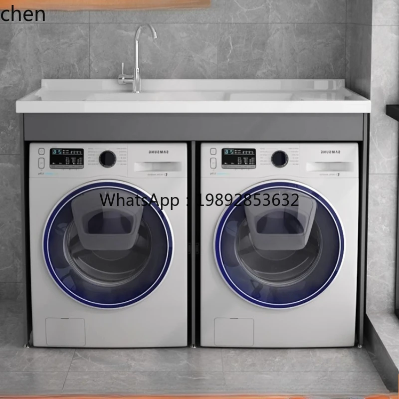 ww  dual-position laundry cabinet dryer combination with rubbing board laundry pool roller protective cover