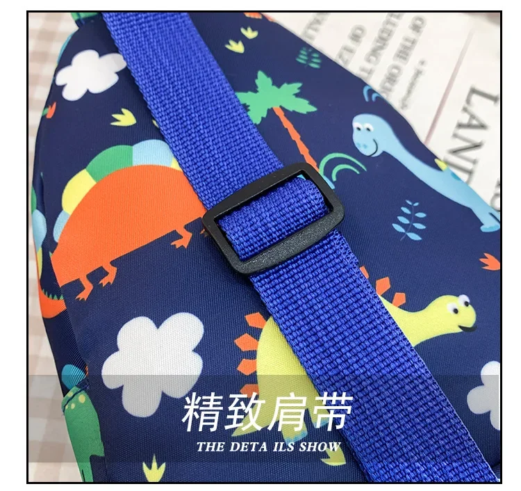 Children Cartoon Dinosaur Crossbody Bags Korean Trendy Boys Girls Chest Bag Baby Kid Bag Mini Cross Bag Toddler Backpack