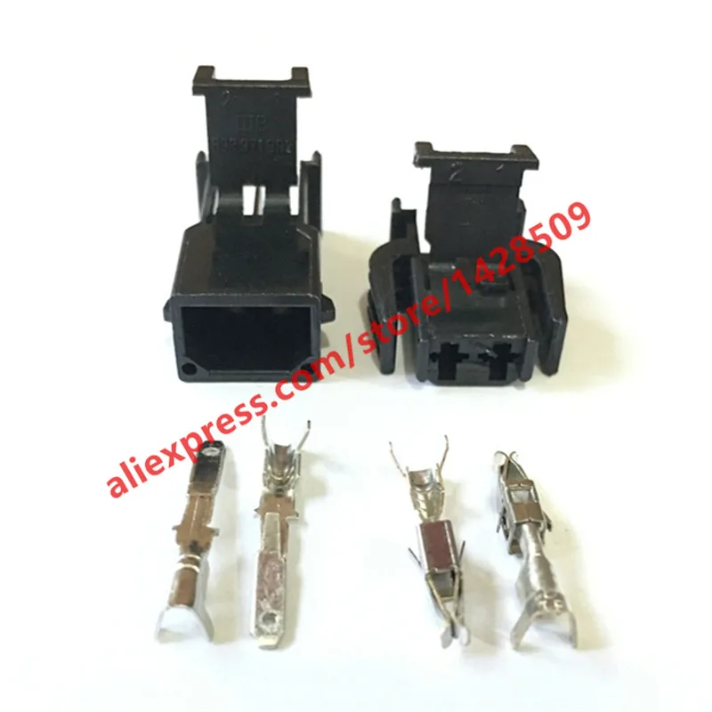 1 Pcs Auto 2 Pin Female Male ABS Sensor Connector Door Light Lamp Socket Use For VW 893 971 632 / 893 971 992