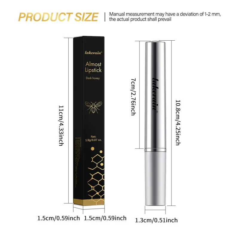 Black Honey Lip Balm-Nourishing and Moisturizing Vitamin E Lip Balm,Winter Lip Care for All Skin Types Makeup Lip Care Cosmetics