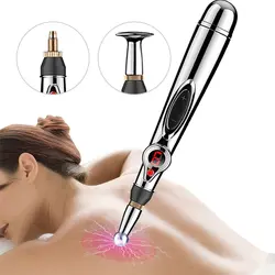 3/5 köpfe Energie Puls Akupunktur Stift Laser Massage für Gesicht Körper Neck Massager Elektrische Muscle Stimulator Schmerzen Relief Gesundheit