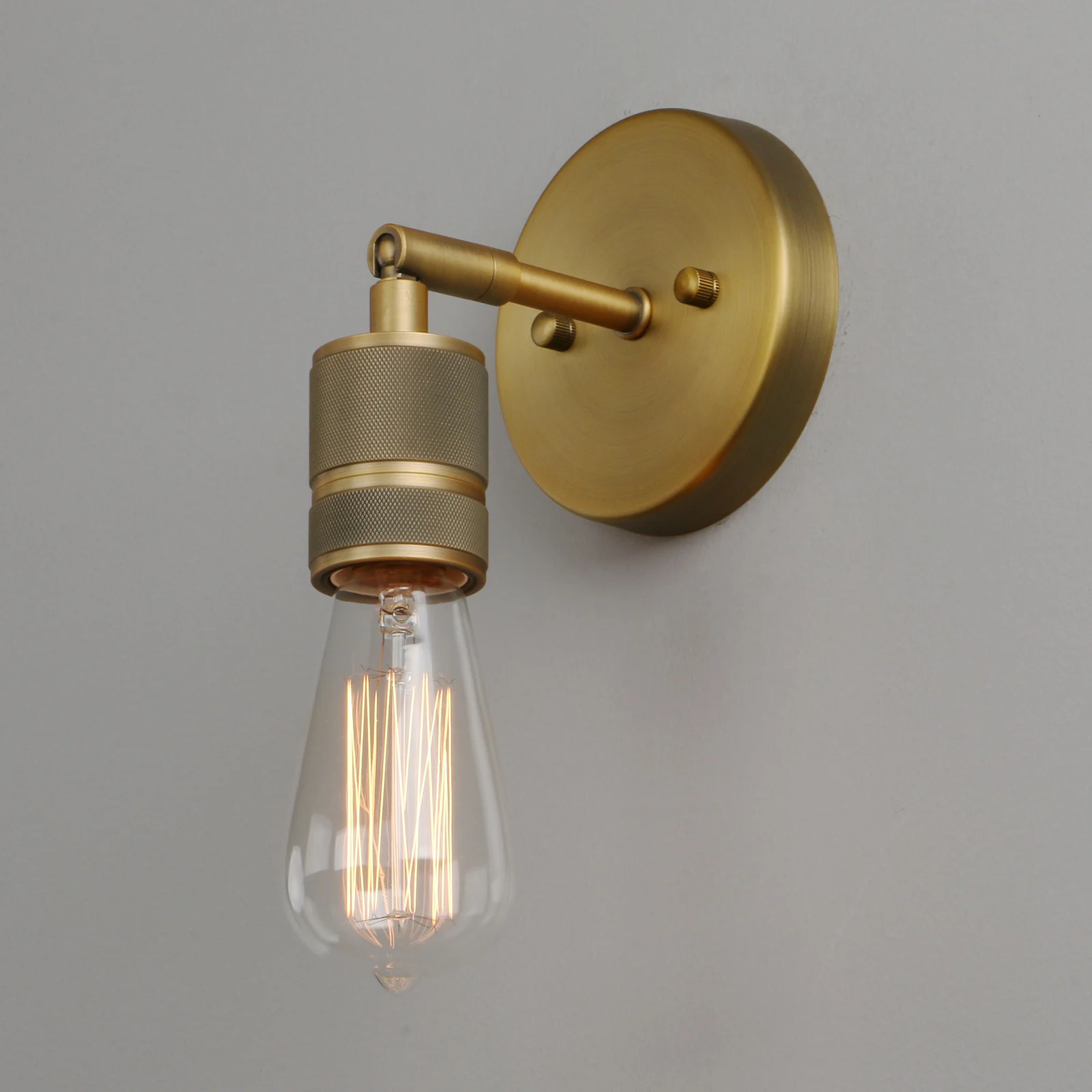 Imagem -03 - Antique Brass Finished Wall Sconce 1-luz Conjunto de Quarto Corredor Banheiro Sala de Estar