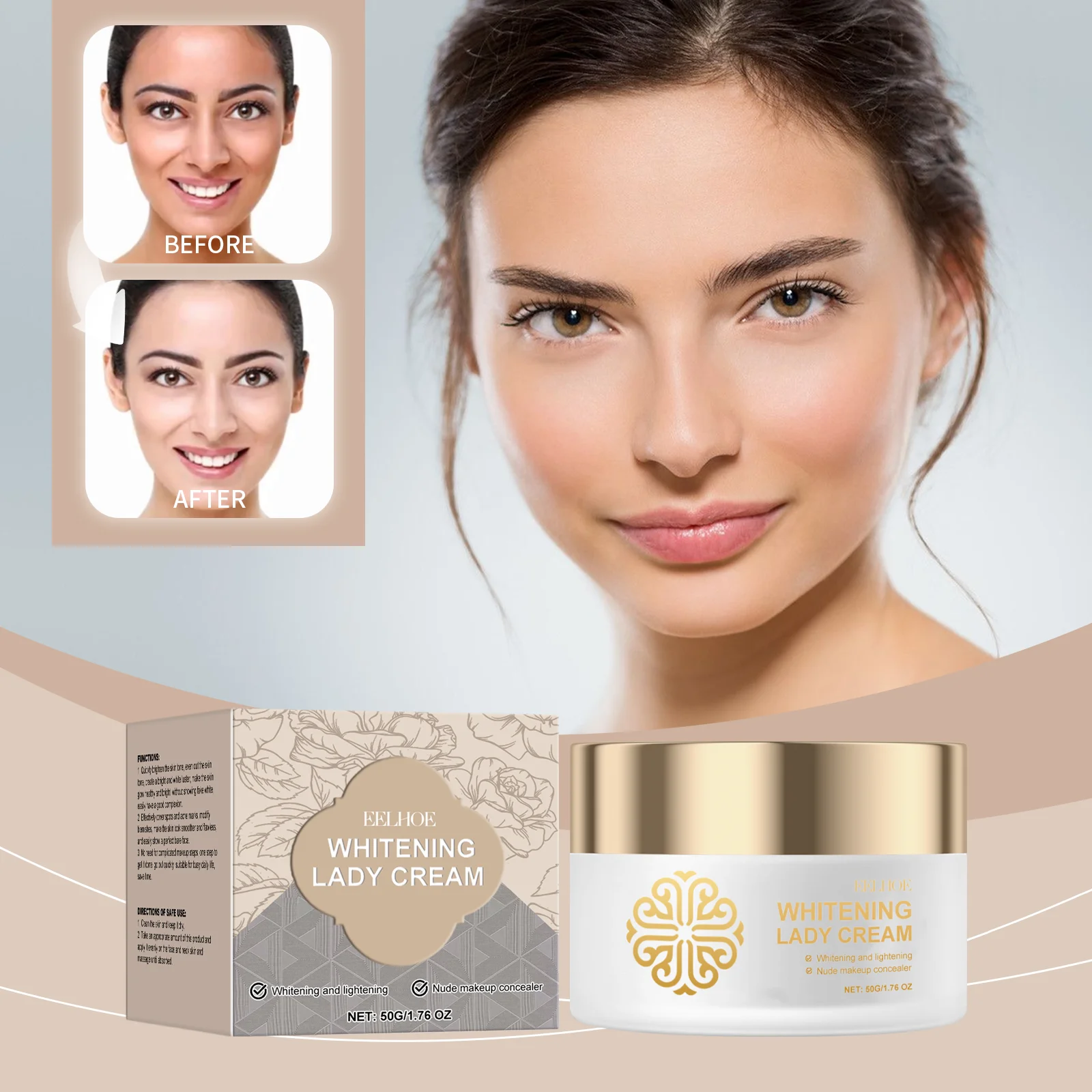 Brightening and Whitening Natural Cream