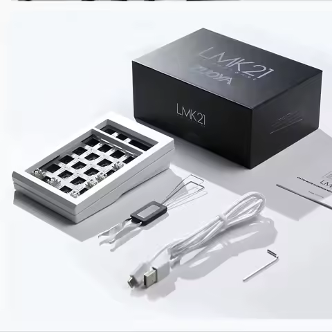 ZUOYA LMK21 Bluetooth Wireless Keyboard Kit VIA Programmable Gasket Hot Swappable Number Pad for E-sport/Mac/Win Bluetooth 2.4g
