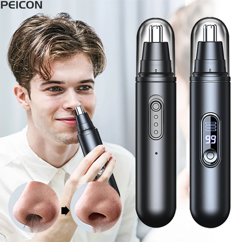 Nose Hair Trimmer for Men Electric Nose Hair Remover Portable Trimmer for Nose and Ears USB Rechargeable Mini Nose Hair Clipper