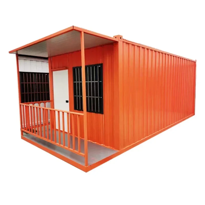 Light Steel Prefabricated House 20 Feet Prefabricated Flat Packaging Modular Corrugated Container House for Household Use