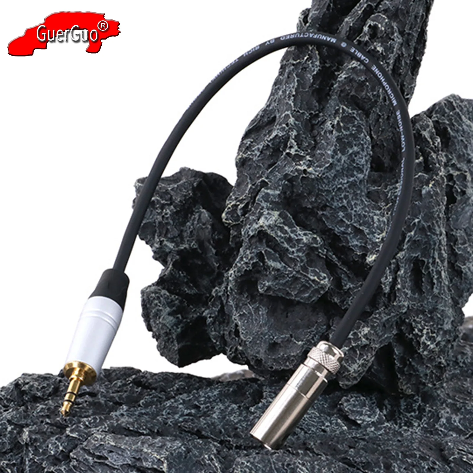 

3Pin Mini XLR to Jack 3.5mm Plug Stereo Audio 1/8" TRS 3.5mm Male to Mini XLR Male Adapter Cable for Camera Headphone Converter