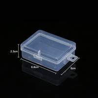 10Pcs/lot Fishing Tackle Boxes Fixable Small Fishing Box Plastic Storage Box Case Holder Fish Lure Bait Hooks Tackle