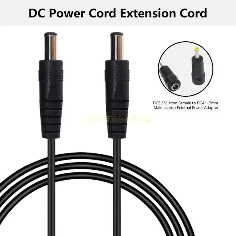 F62C 5.5mmx2.1mm Female to Male Connectors Charging 5.5x2.5mm/5.5x2.1mm Adapter