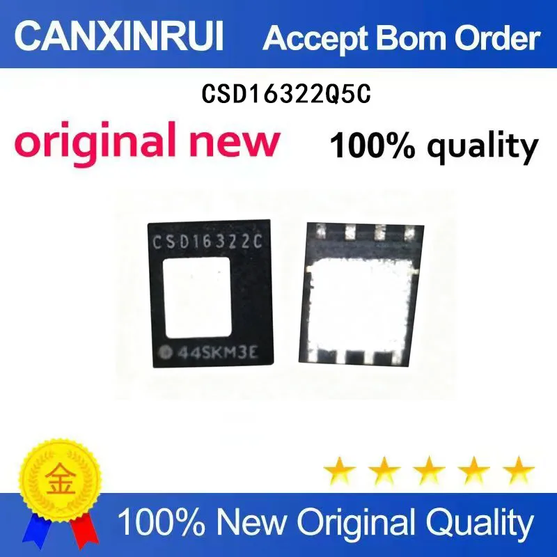 (5-100 Pieces) New CSD16322Q5C SON-8 CSD1632C 25V 97A N-channel Field Effect Transistor Chip