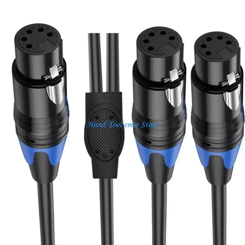 H37F Durability 5Pin XLR Y Splitter 5Pin XLR Cable For Quality Music Transfer
