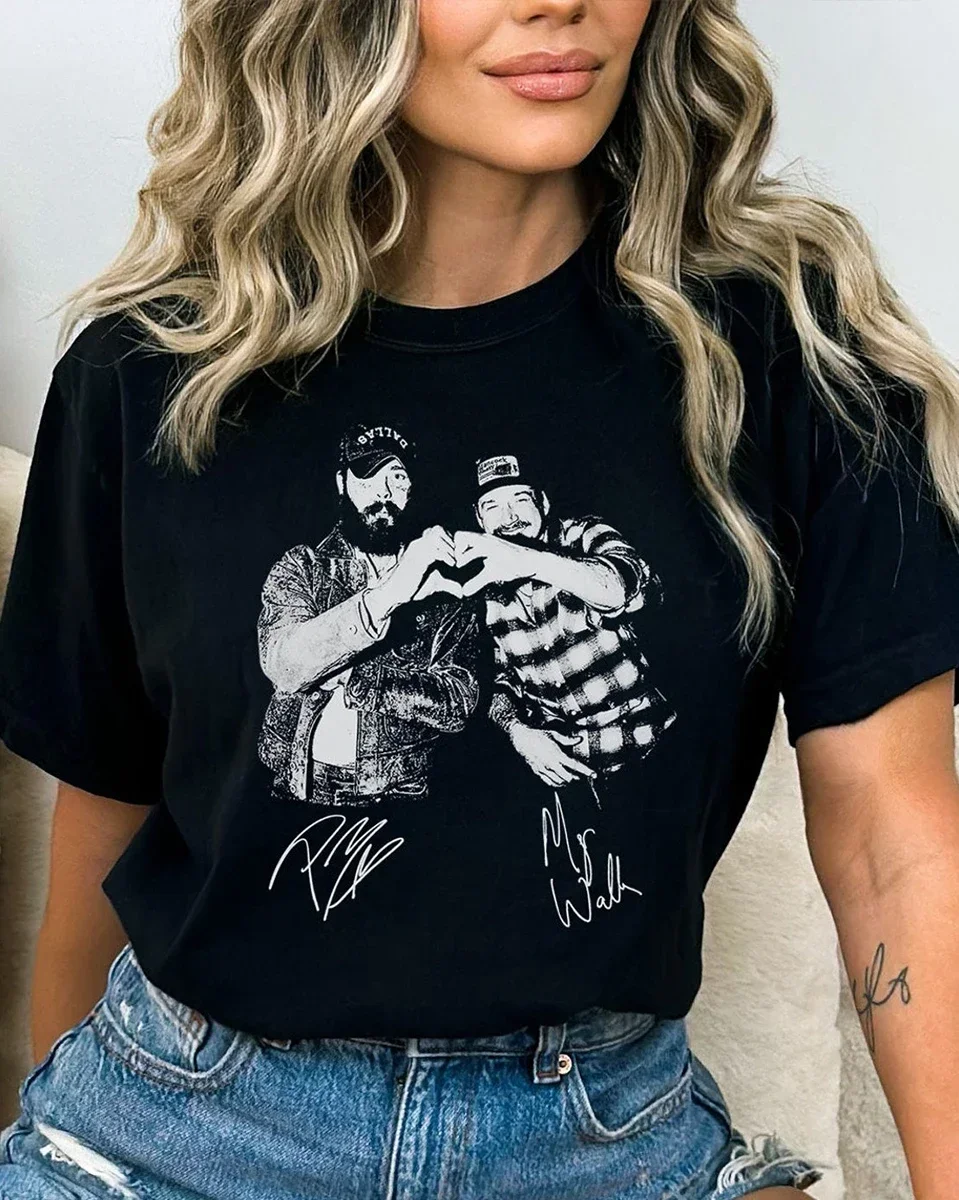 Camisa Retro Solta Casual Unisex, Eu Acredito Ajuda Camisa, Música Country Posty Wallen, Tee 100% Algodão, Top Y2K, Streetwear