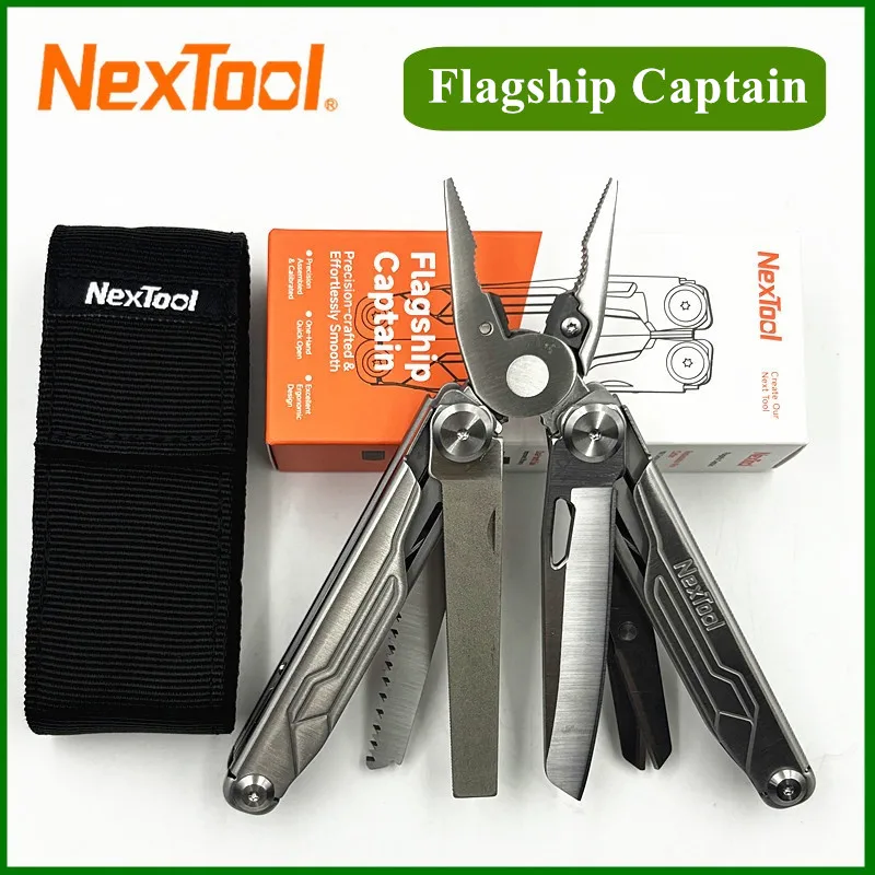 NexTool 19 In1 Flagship Captain Multitool Plier EDC Pocket Survival Knife Folding Hand Tool Camping Knife Saw Outdoor Multi-Tool