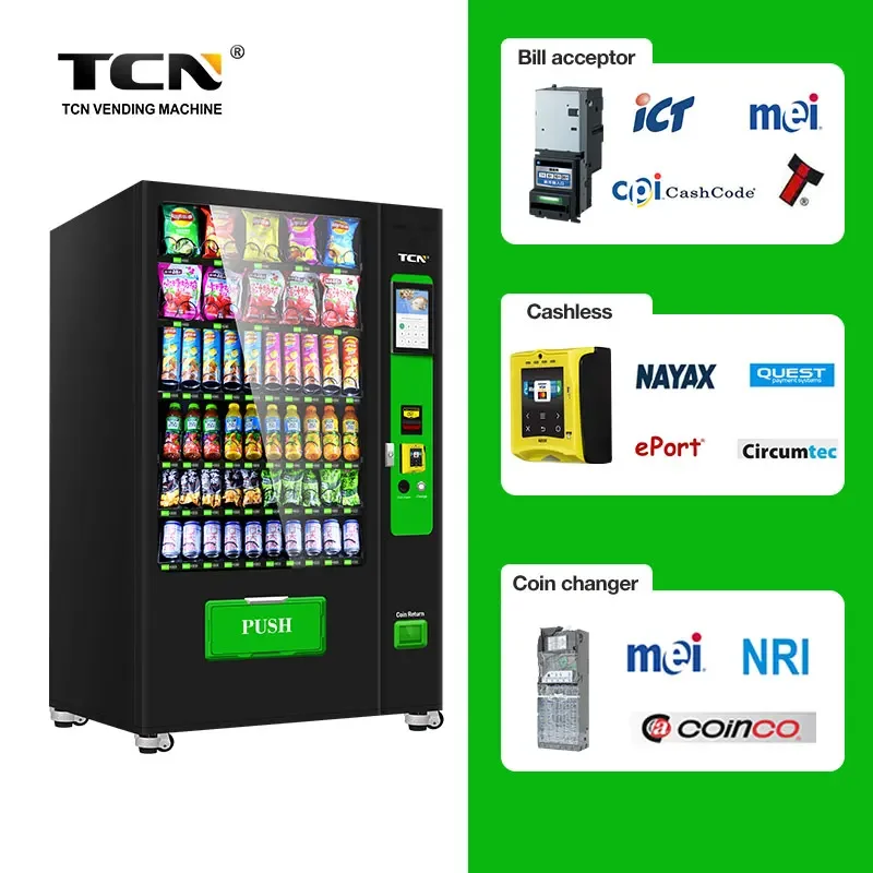 TCN Looking For Agent Combo Snack Cold Drink 10 Inches Touch Screen Vending Machine Combo Beverage Vending Machine