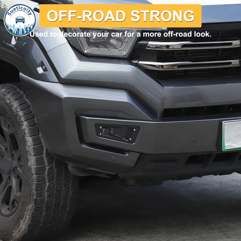 

Carbon Steel Black Car Front Fog Lamp Protection Mesh Cover Car Accessories For Great Wall Tank 400 2023-2025