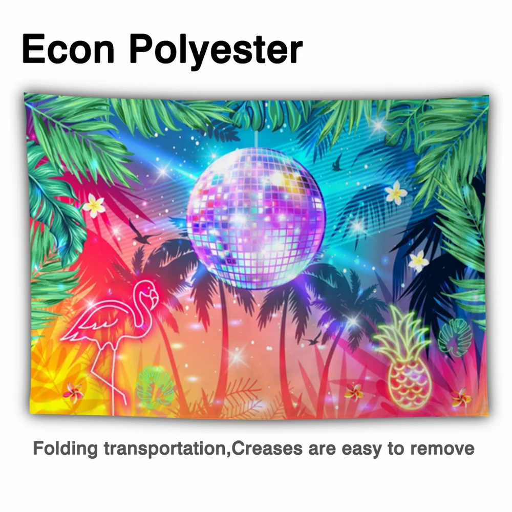 여름 열대 베이비 샤워 작은 꽃무늬 색상 나무 생일 파티 배경 사진 배경 사진 스튜디오를위한