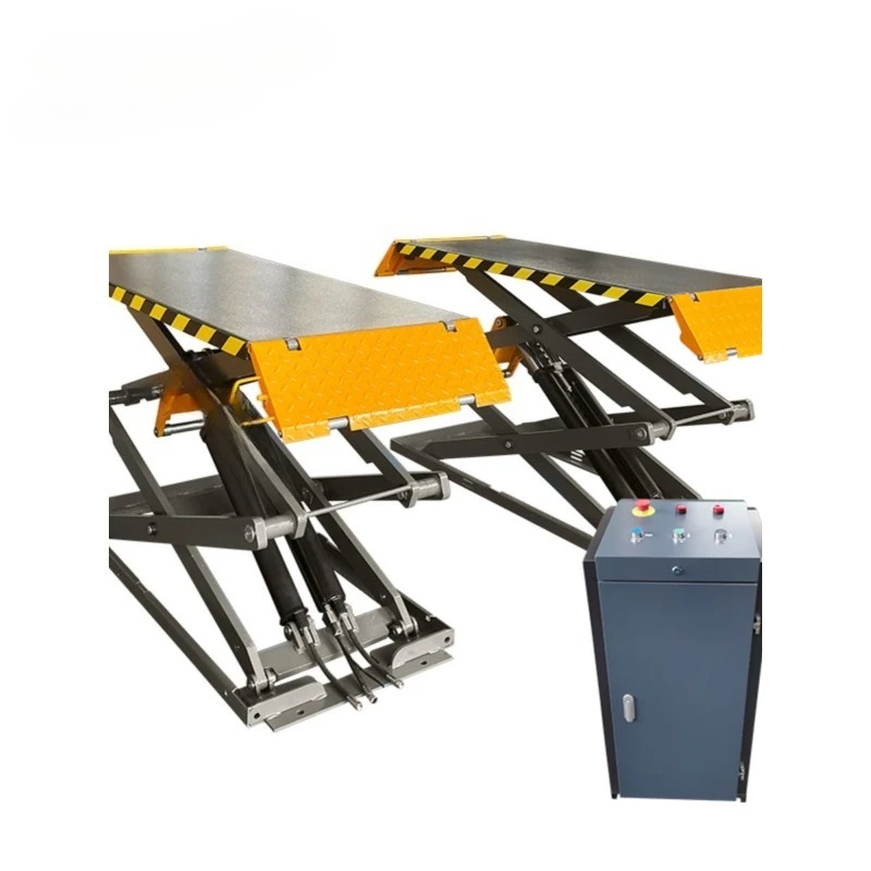 

Ультратонкий небольшой ножничный подъемник, ножничный подъемник для обслуживания автомобиля, ножничный подъемник без ямы с автоматическим страхованием